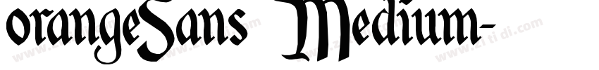 orangeSans Medium字体转换